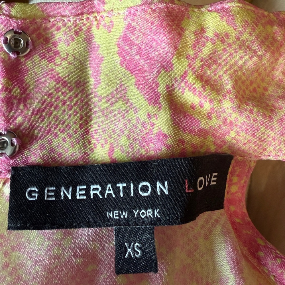 Generation Love Jordyn Choker Neon Snake Print Top - Picture 7 of 7